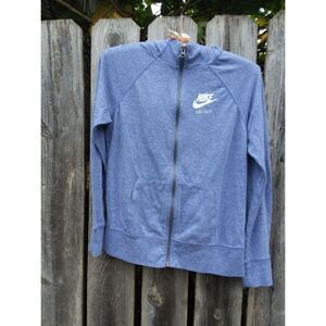 Nike Just Do It Hooded Jacket Full Zip Purple Kids Size XL Lightweight Hoodie